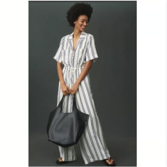 Brand New Tracy Reese Striped Jumpsuit - Picture 1 of 7